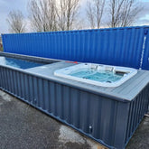 Piscina Container 40' con Spa Idromassaggio Integrata